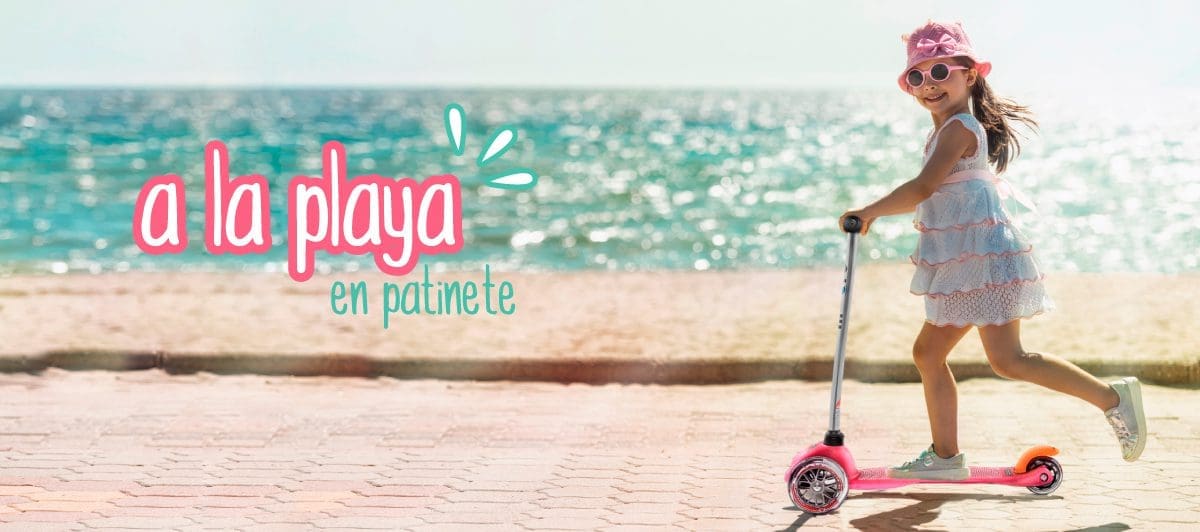 ir a la playa en patinete
