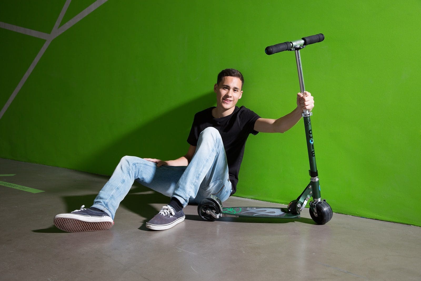 patinete juvenil Micro Rocket Green