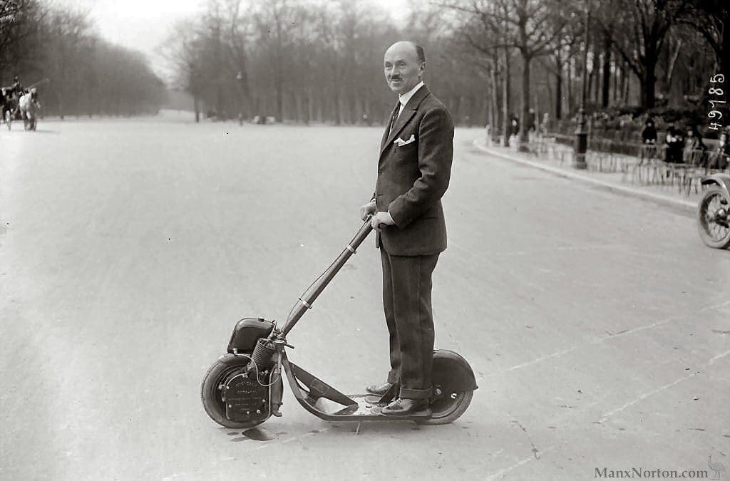 historia del patinete eléctrico