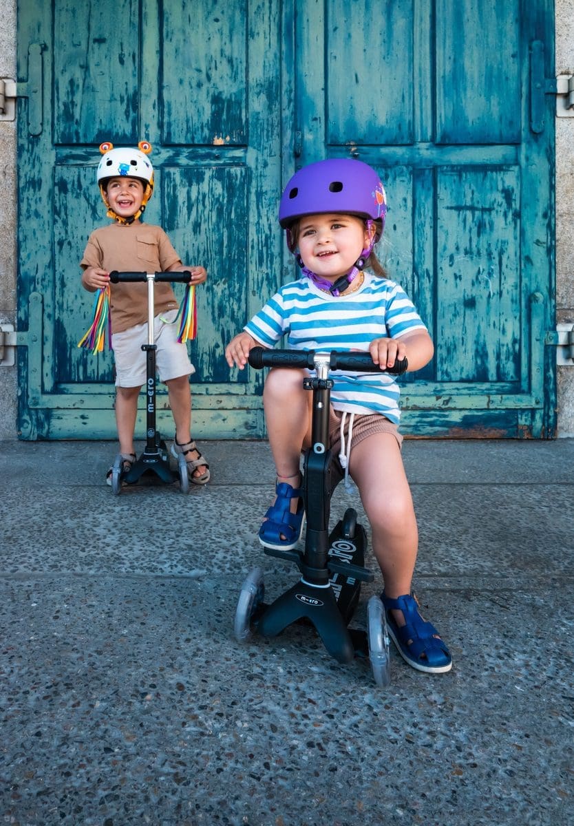 Patinete Mini Micro 3in1 Deluxe ECO Black-Grey - Mini Micro Deluxe ECO Black-Grey - patinete evolutivo