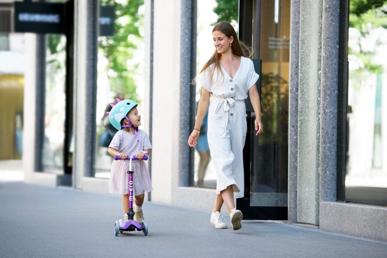 patinete Mini Micro Deluxe Foldable Purple - patinetes y niños