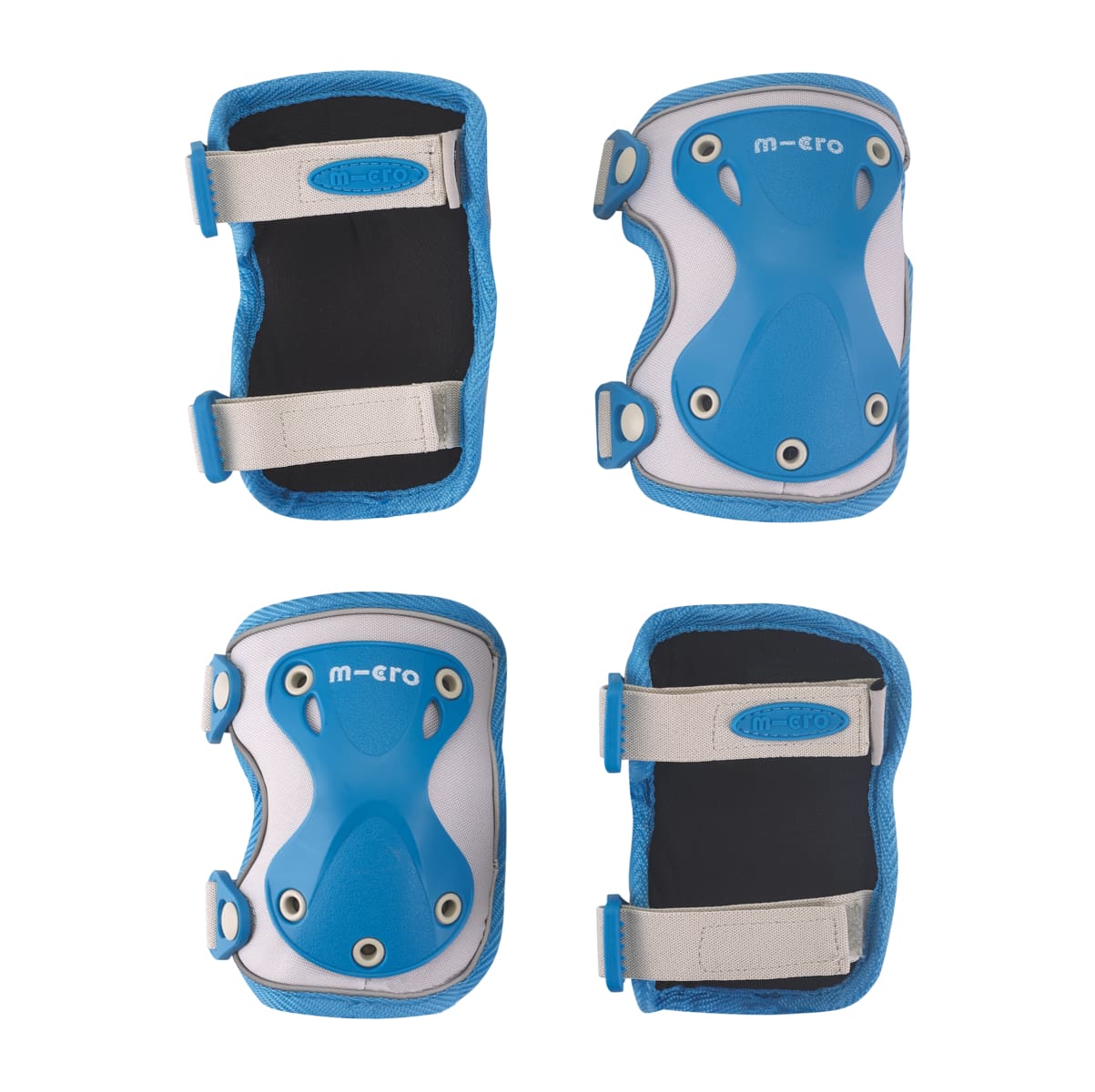 large Micro Knee Elbow Pad Reflective Blue